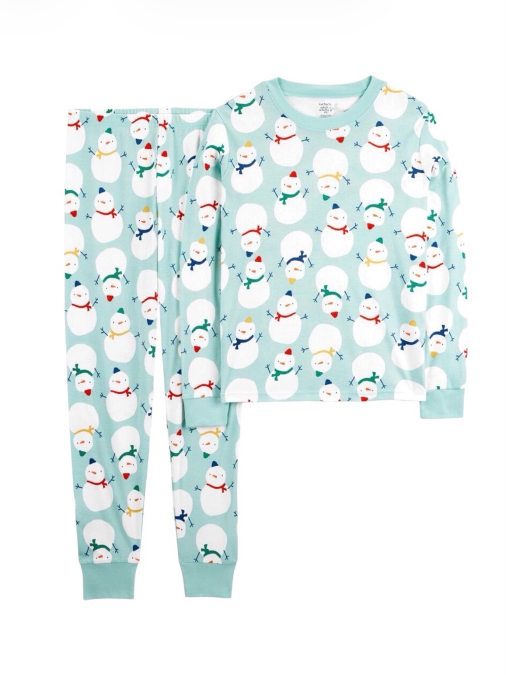 Carter's Kids 2-Piece Christmas Snowman 100% Snug Fit Cotton Pyjamas